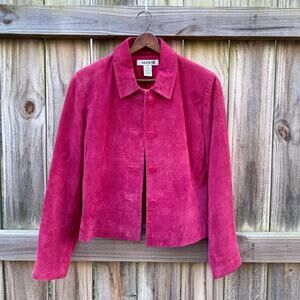 Vintage Alfani Suede Cropped Jacket
